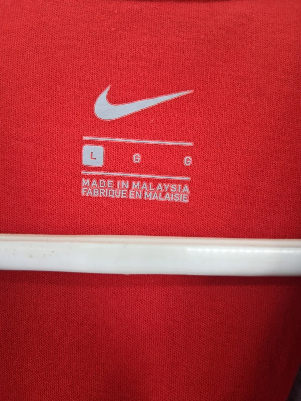 Nike Red V-Neck Ohio State Raglan Tee with Black Sleeves